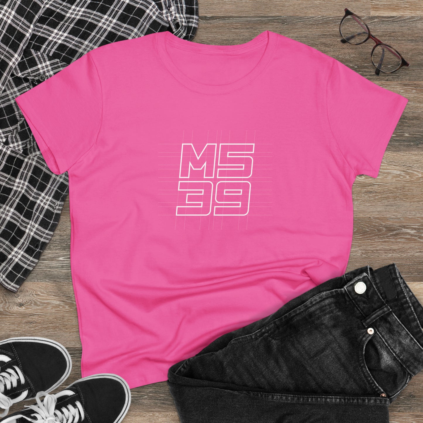 M539 Restorations Blueprint Logo Tee Women