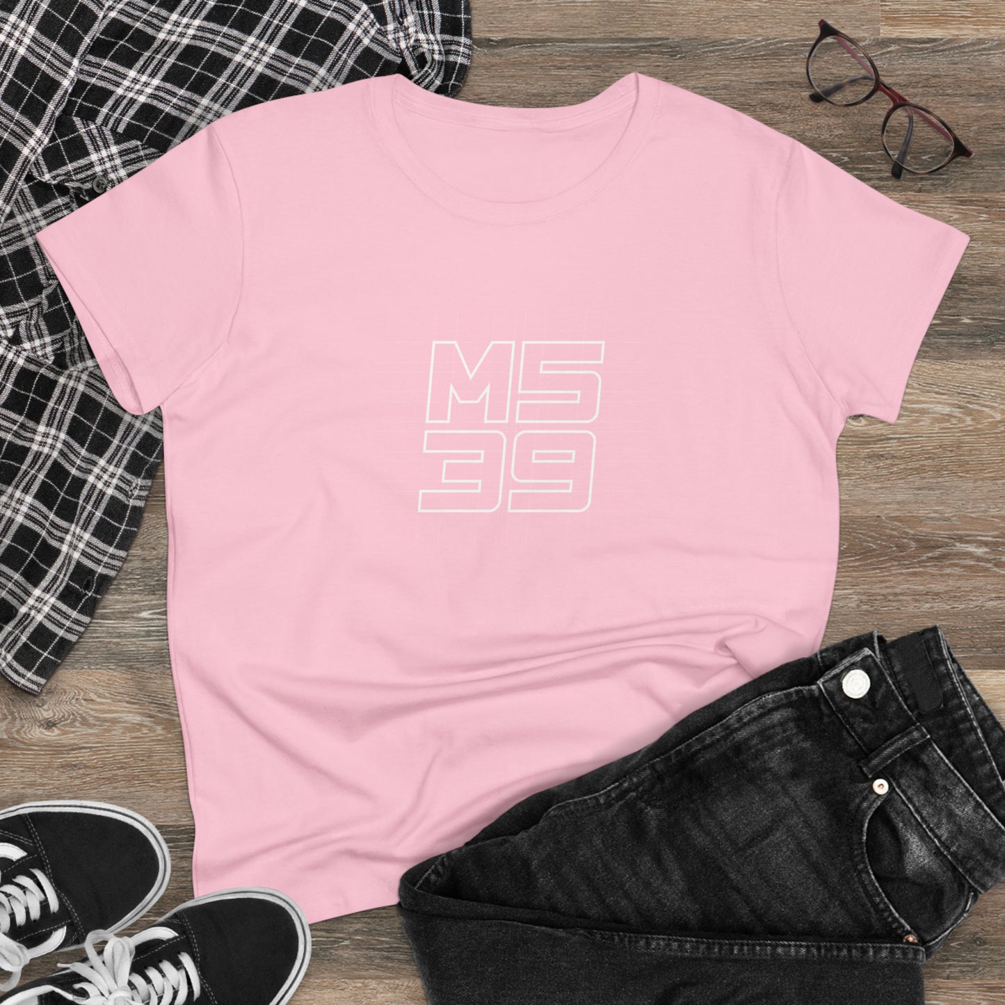 M539 Restorations Blueprint Logo Tee Women