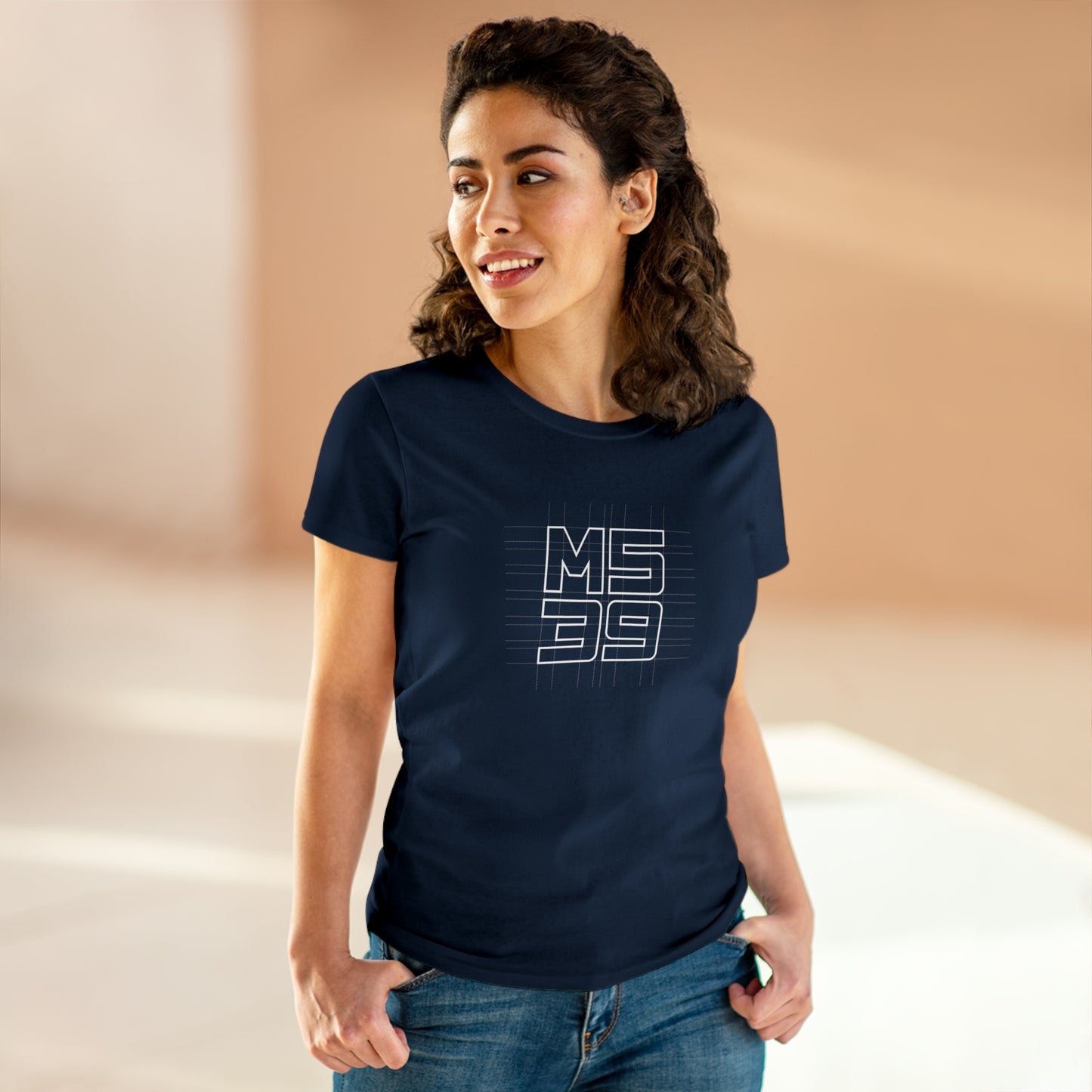 M539 Restorations Blueprint Logo Tee Women