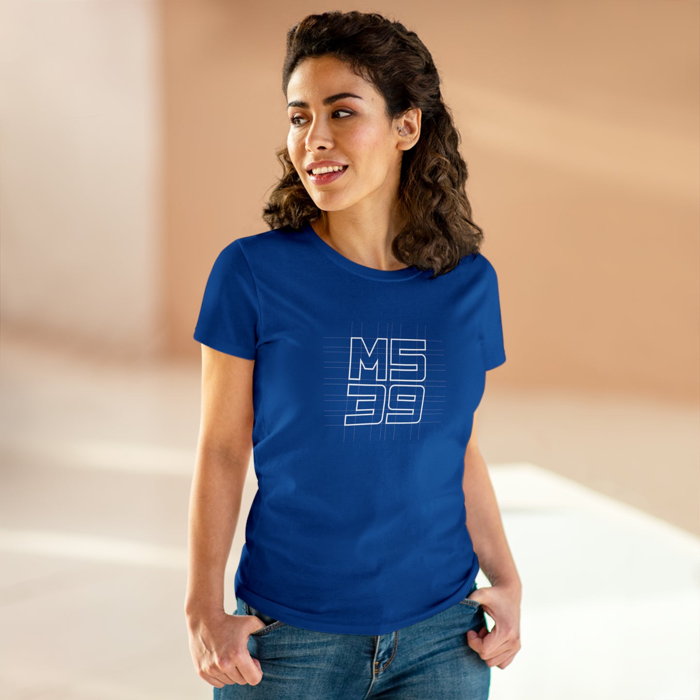 M539 Restorations Blueprint Logo Tee Women